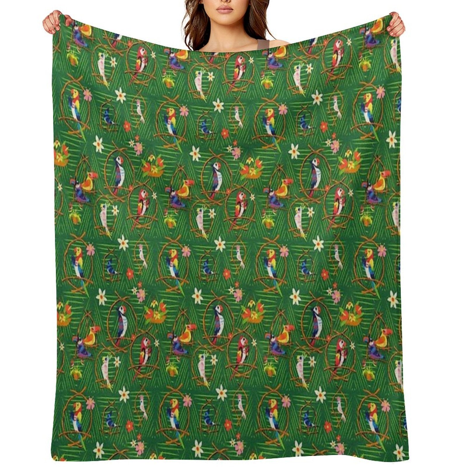Enchanted Tiki Room Velvety-soft Throw Blanket