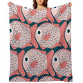 Fish Pattern All-season Throw Blanket