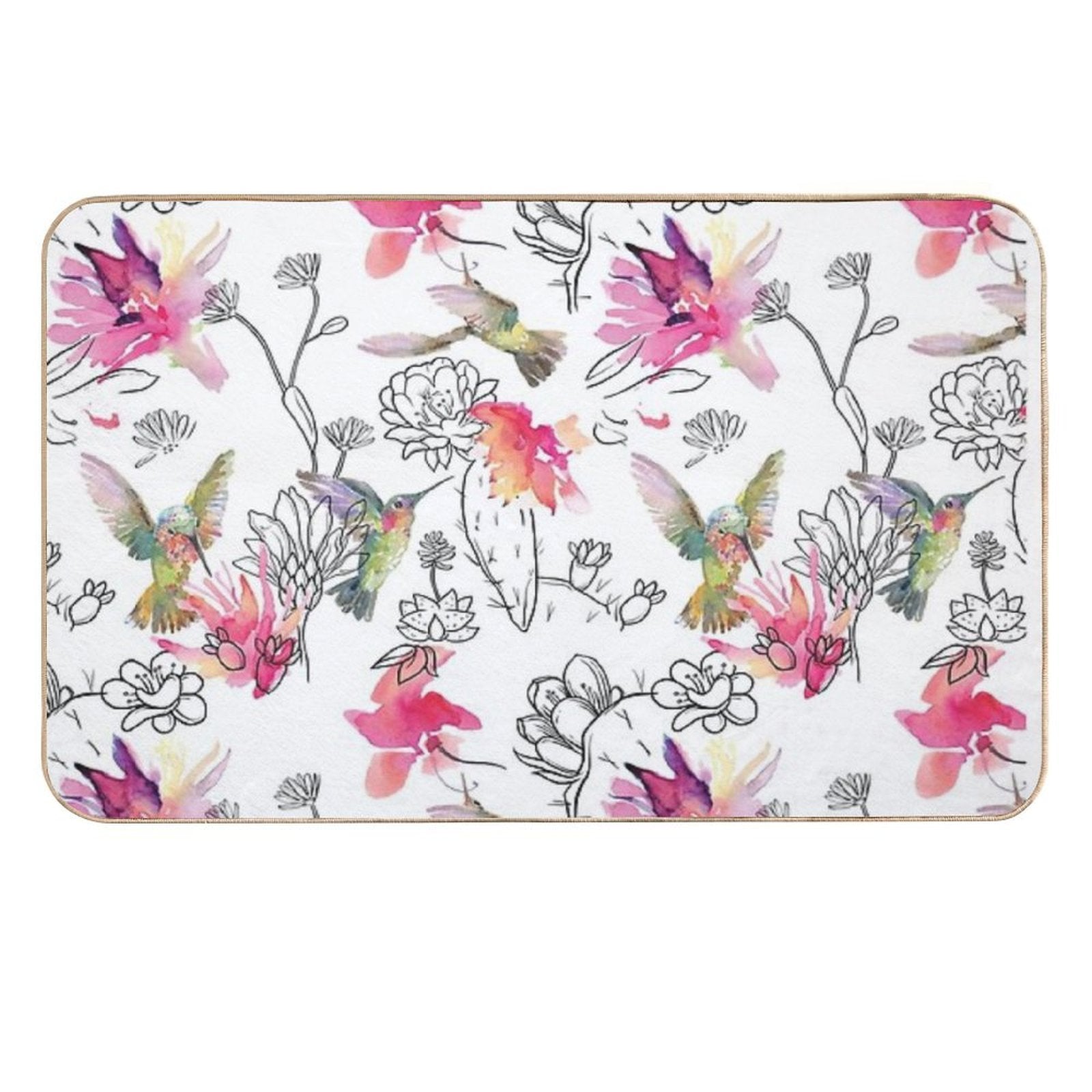 Desert Hummingbirds  Easy To Clean Bath Mat