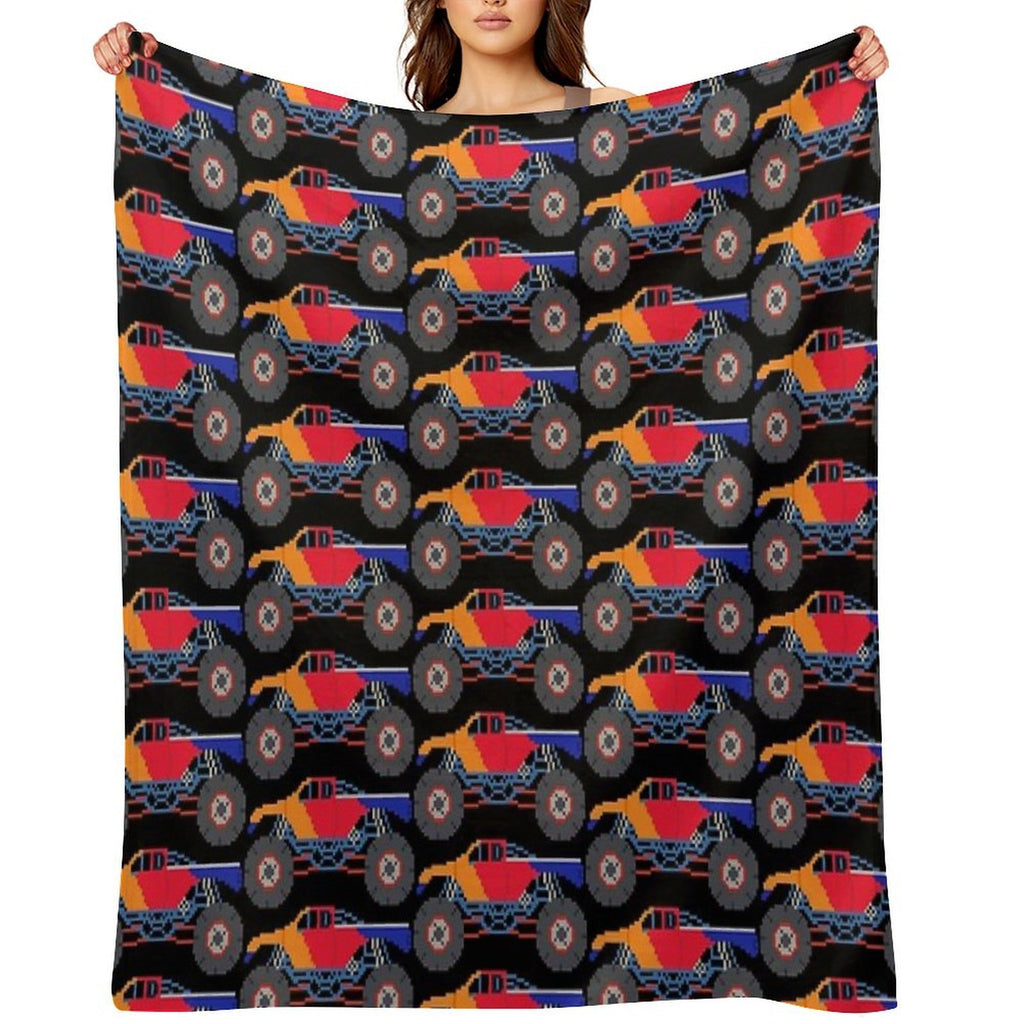 Monster Truck - The Kids' Picture Show Eco-conscious Throw Blanket