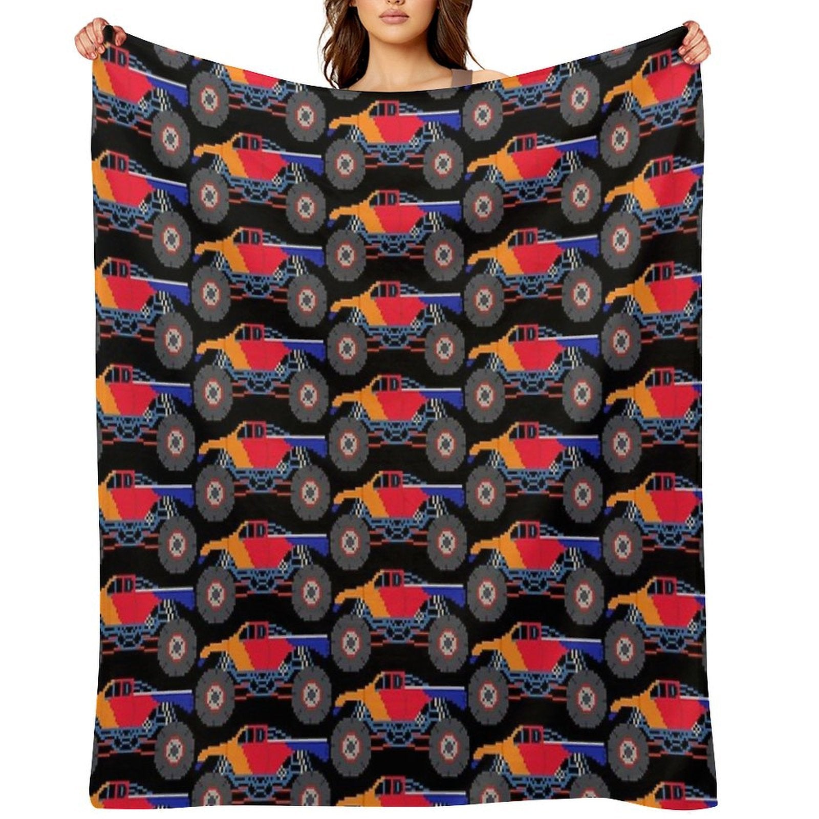 Monster Truck - The Kids' Picture Show Eco-conscious Throw Blanket