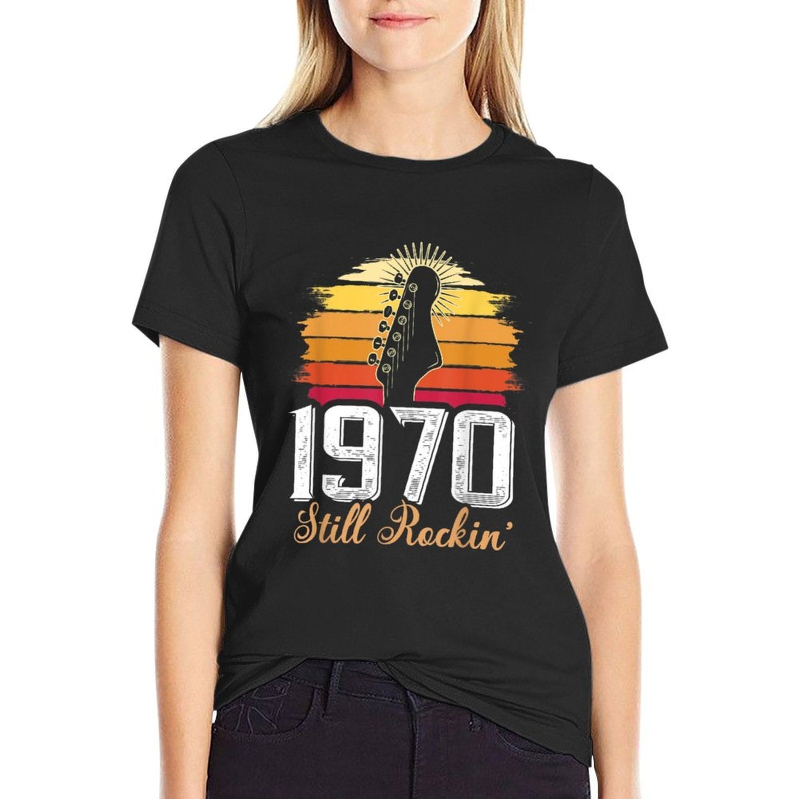 Vintage Retro Still Rockin' 1970 50 Years 50th Birthday Gift  Slim-fit Cut T-Shirt