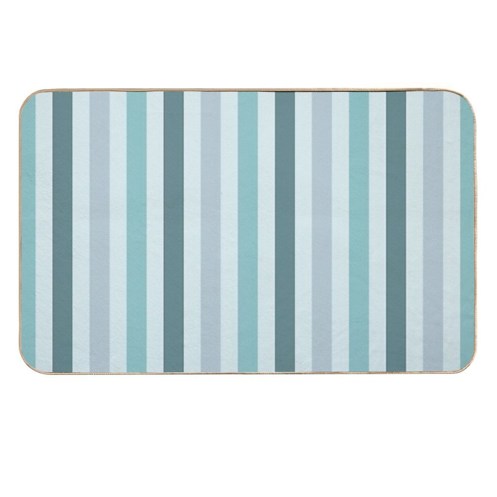 Color Block Lines V  Easy Maintenance Bath Mat
