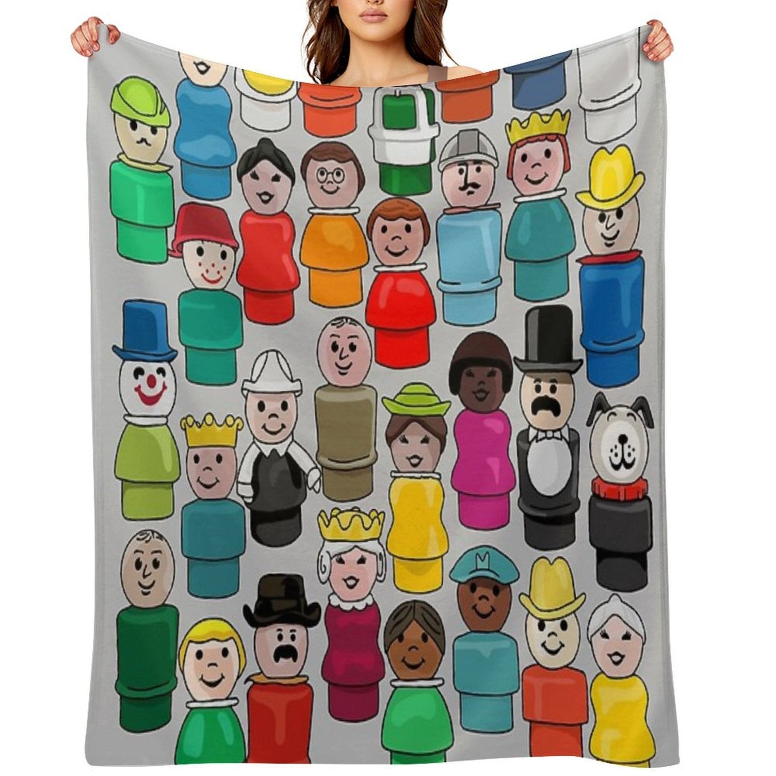 The People in Your Neighborhood Machine-washable Throw Blanket