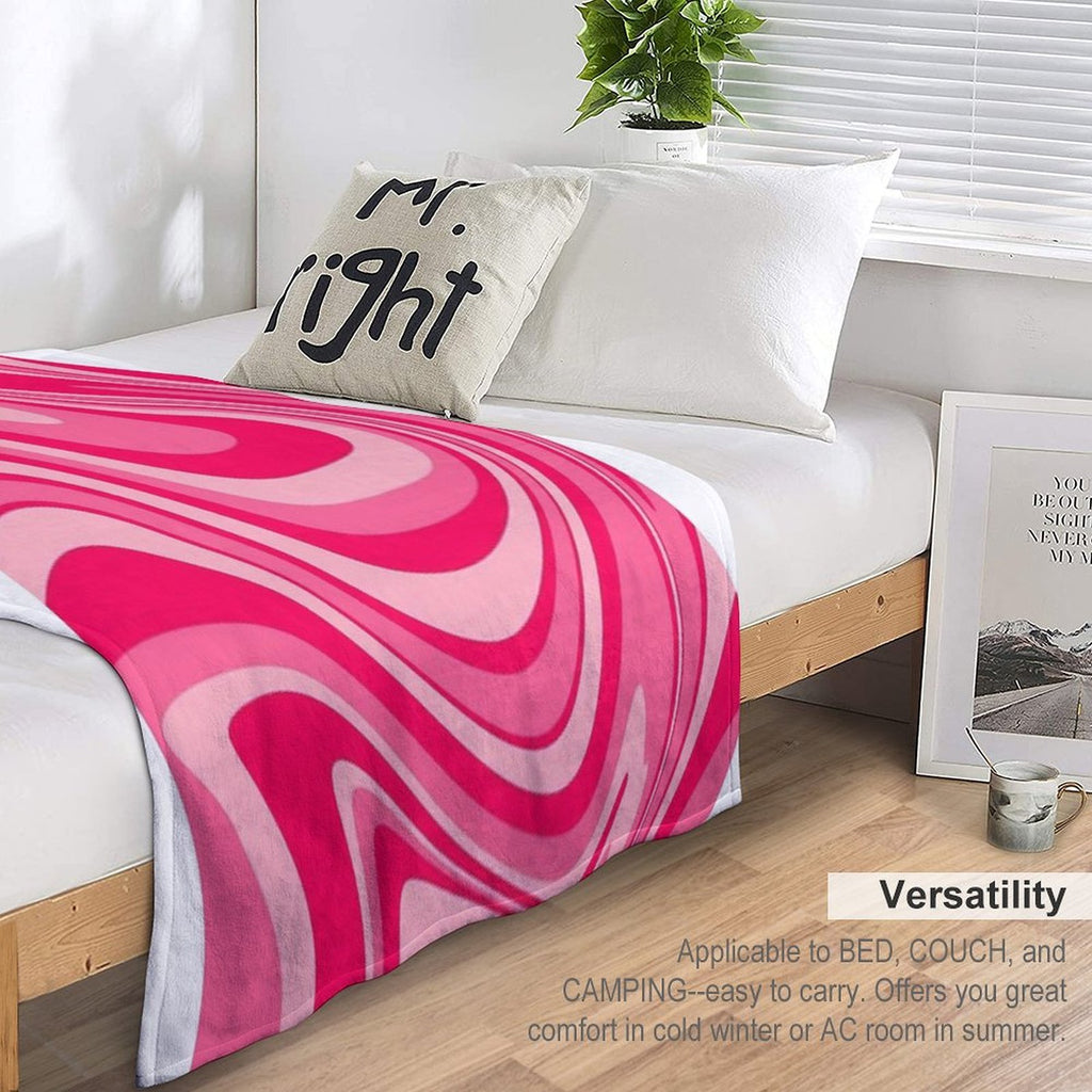 PINK PRINT Velvety-soft Throw Blanket