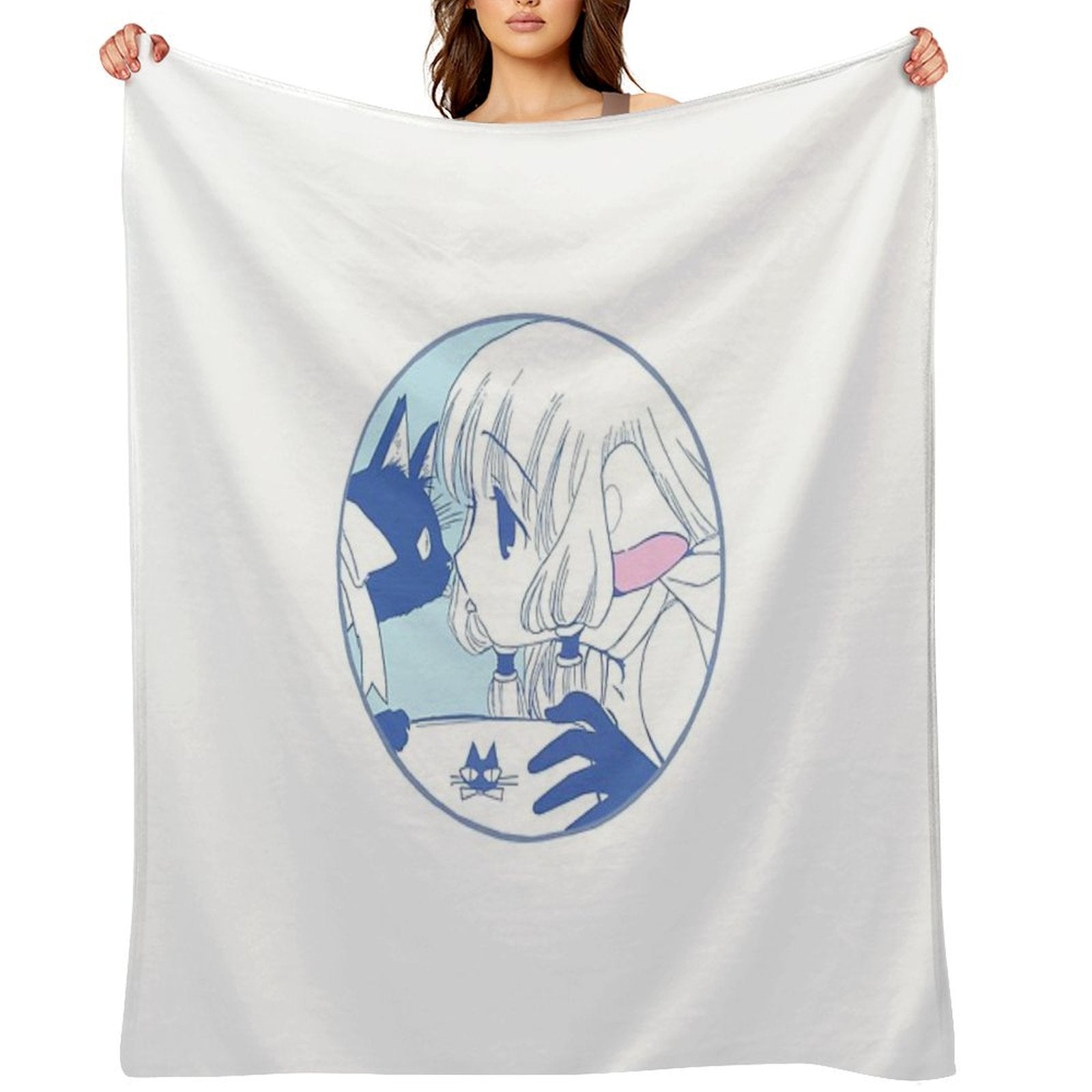 Chi - Chobits Eco-conscious Throw Blanket