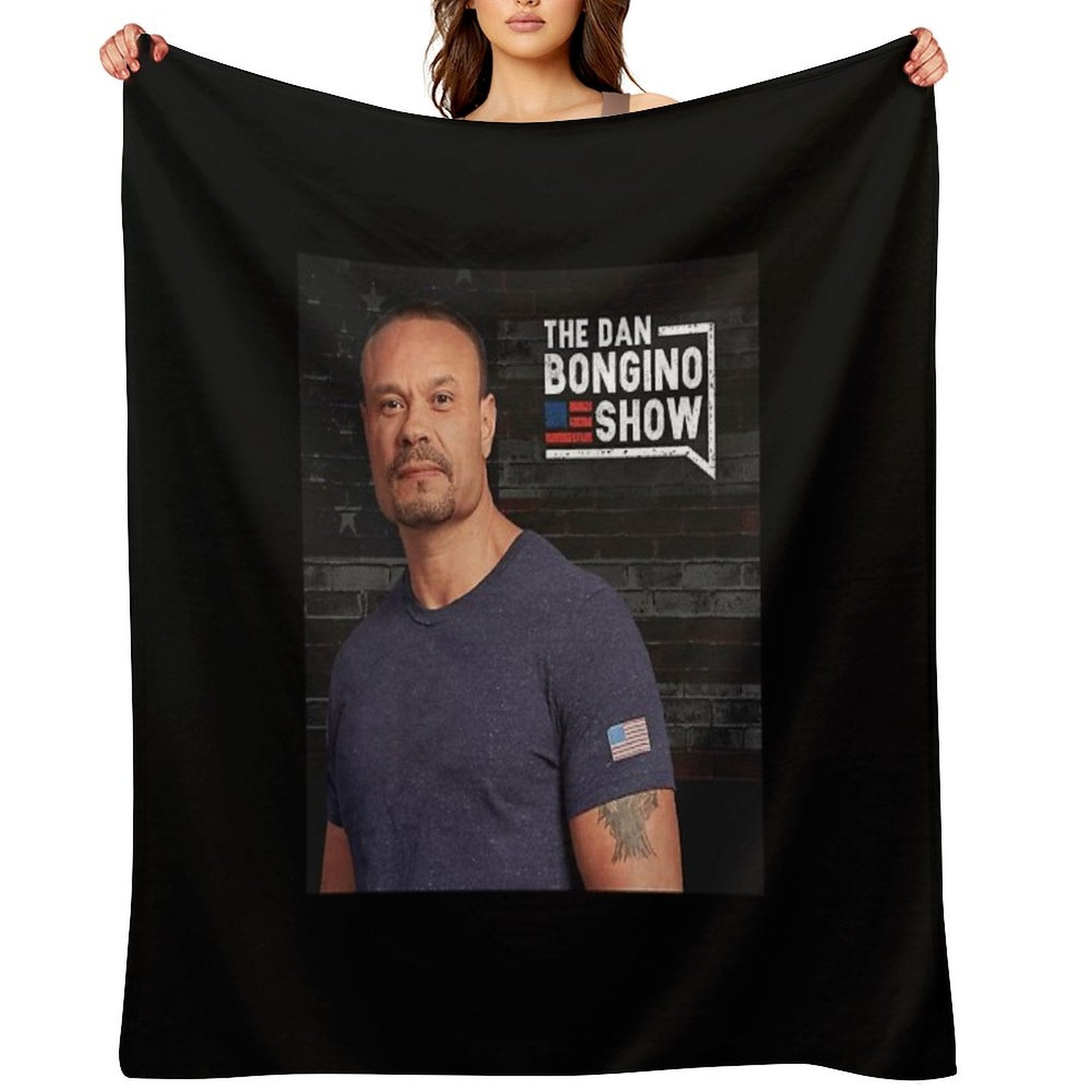 The Dan Bongino Show Easy Care Throw Blanket