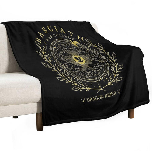 Basgiath War College Fourth Wing Dragon Rider Fantasy Book Lover Gifts Multi-functional Throw Blanket