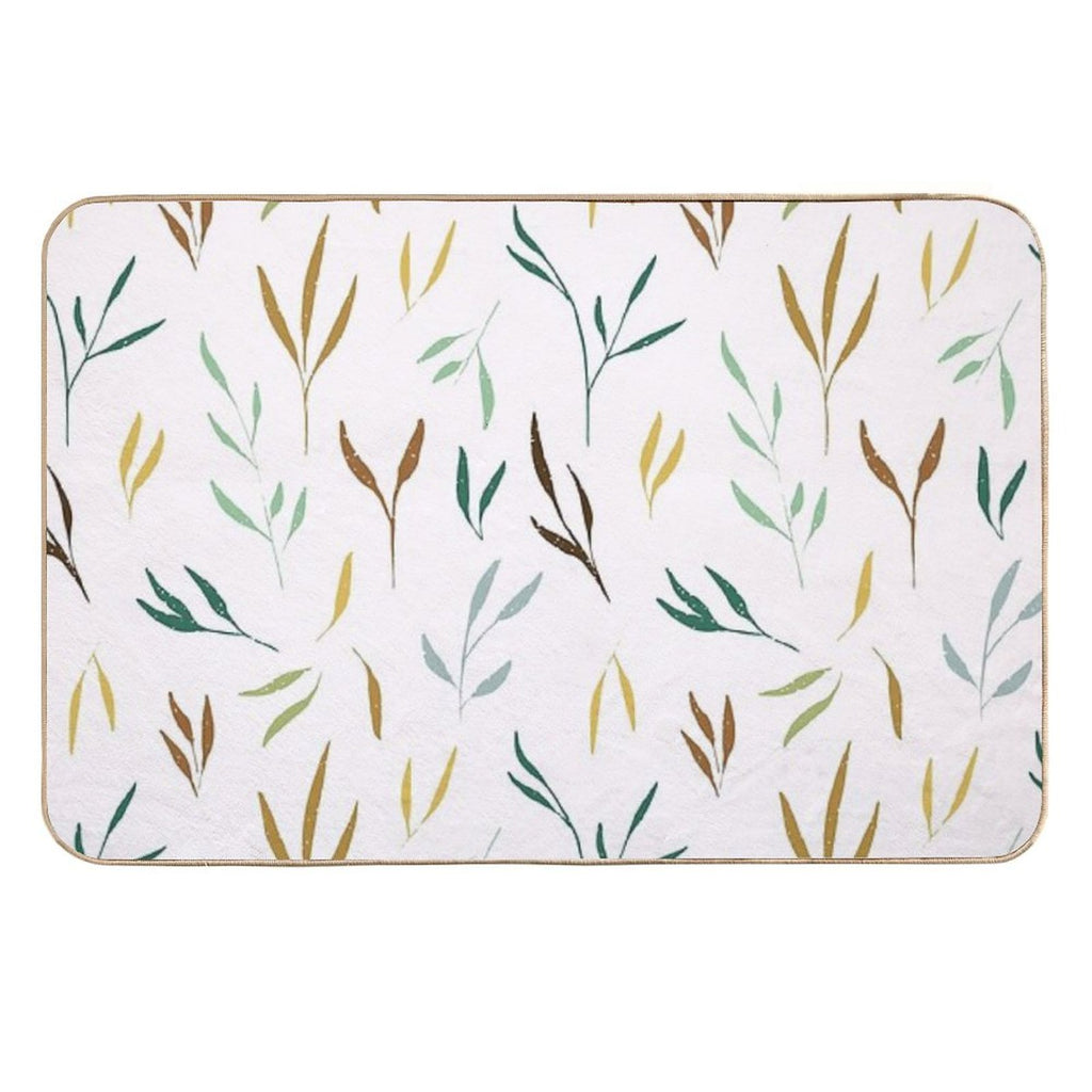 Colorful Branches  Easy Maintenance Bath Mat