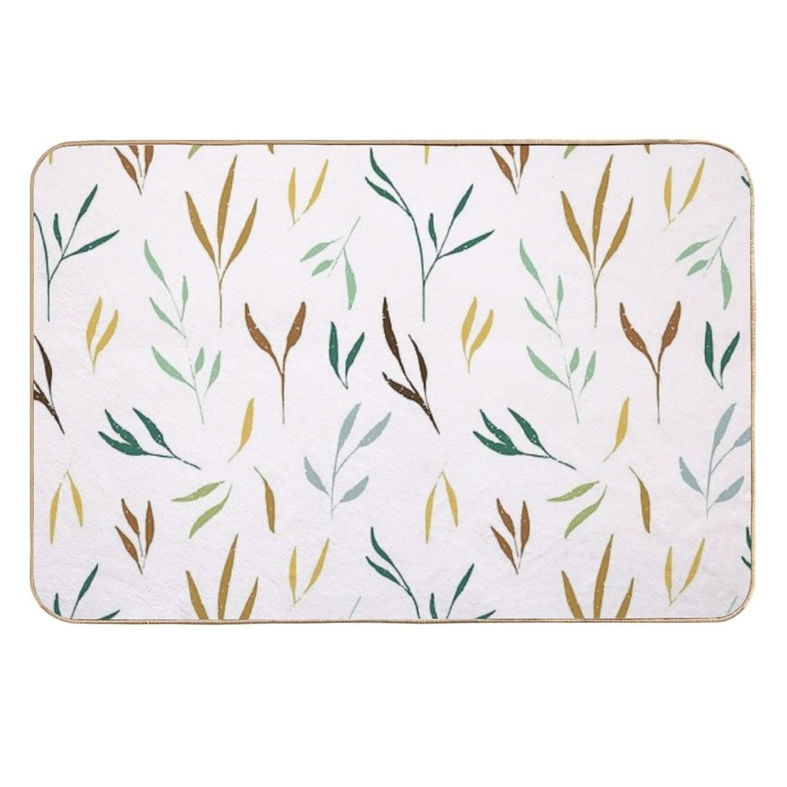 Colorful Branches  Easy Maintenance Bath Mat