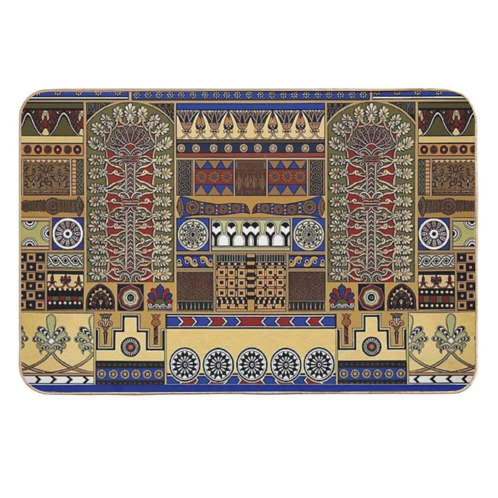 Ancient Assyrian Art  Slip-Resistant Bath Mat