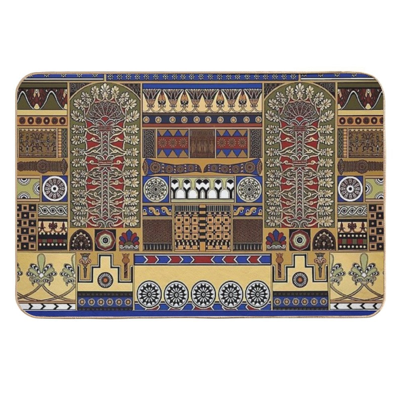 Ancient Assyrian Art  Slip-Resistant Bath Mat