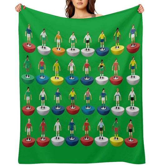 World Subbuteo Players Velvety-soft Throw Blanket