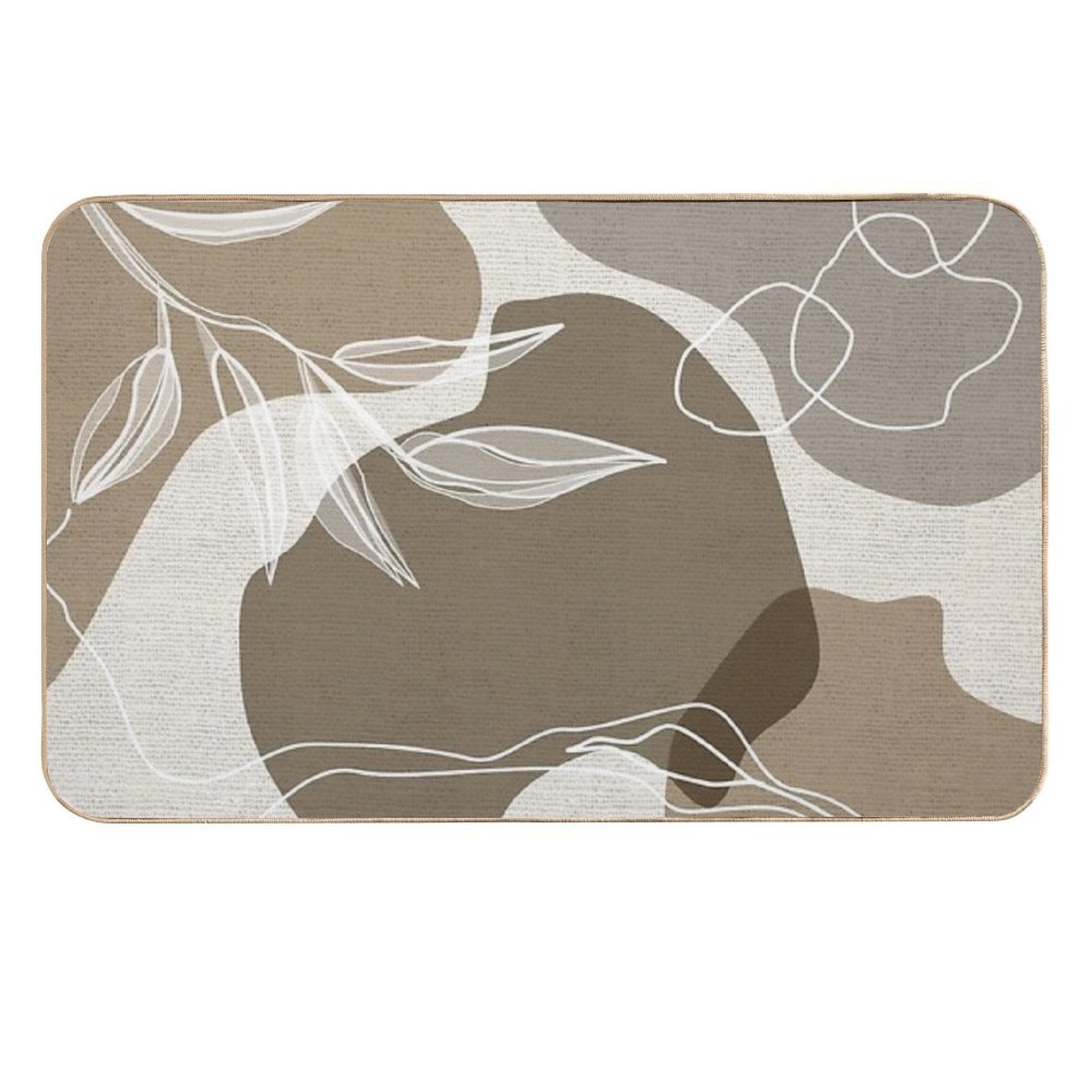 Leafy Lane in Neutral 1  Dirt-Trapping Bath Mat