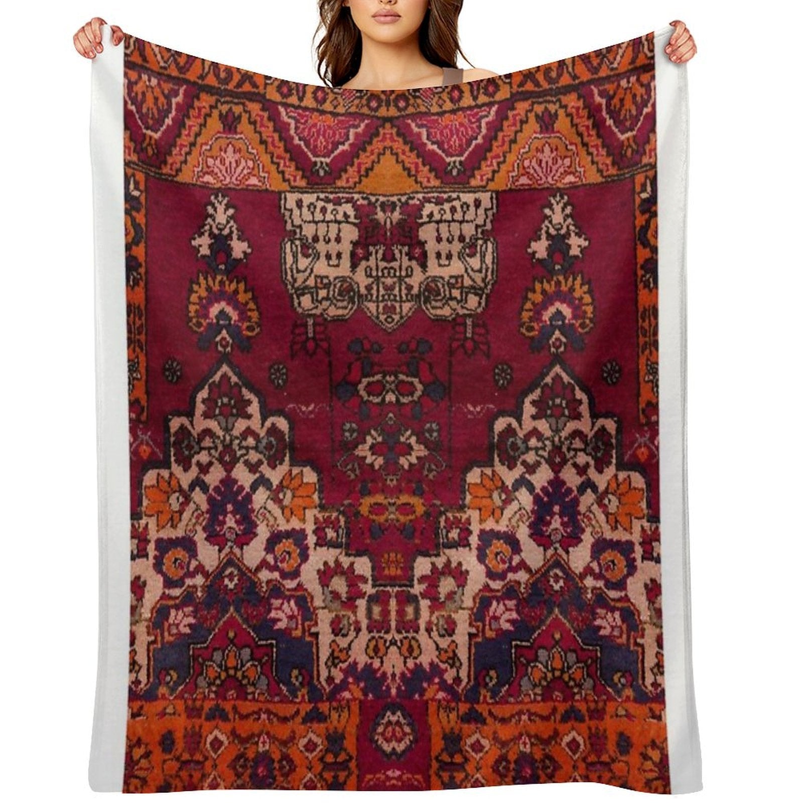 Traditional Heritage Moroccan Design Versatility Throw Blanket