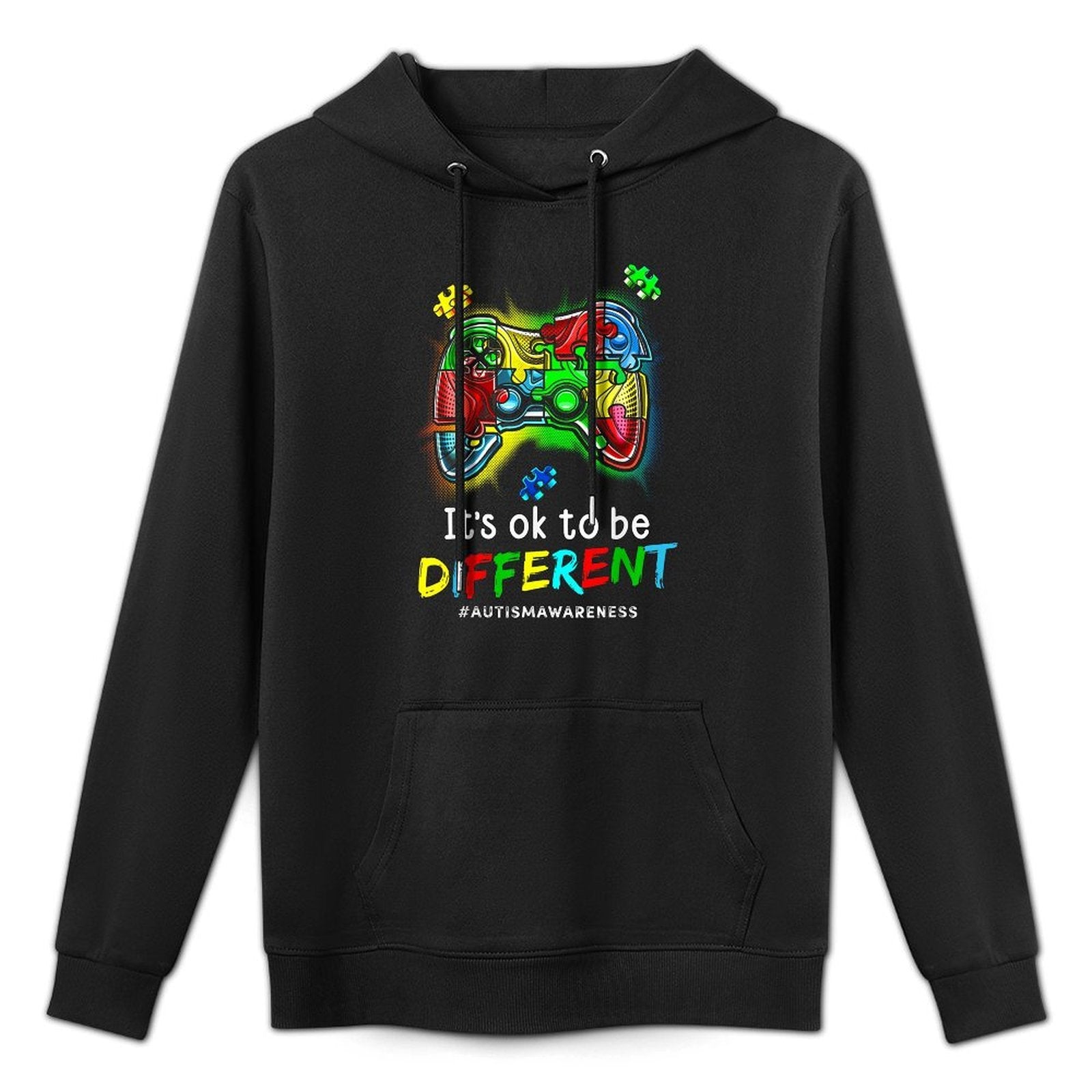 Autism Awareness Men Kids Boys Autism Video Game Month Easy Care Hoodie
