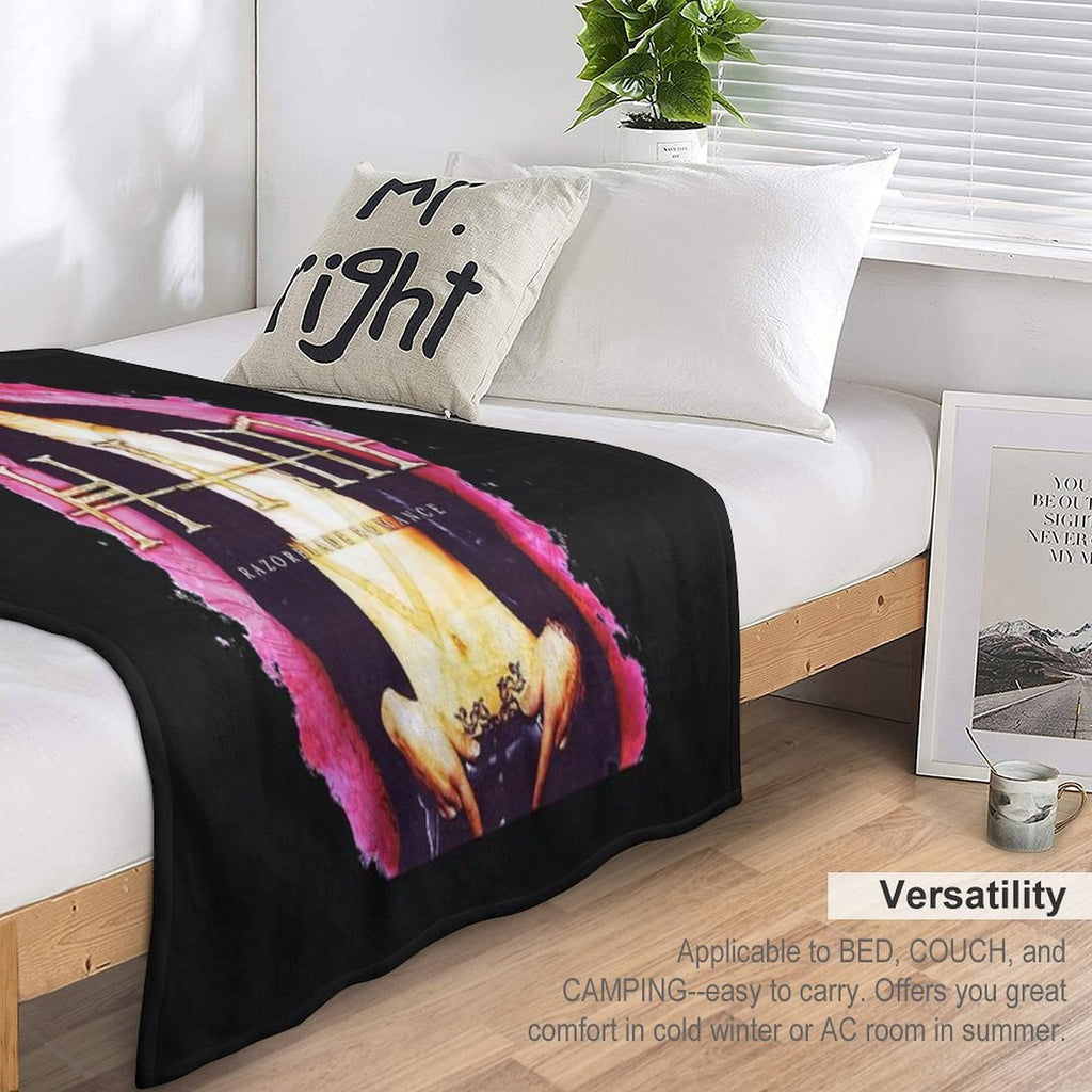 Him Band Vv H I M Him Ville Valo Razorblade Romance Smoke Gift-ready Throw Blanket