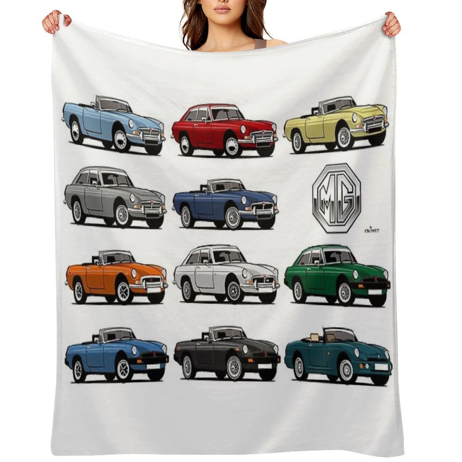 MGB, MGC And RV8 Evolution Gift-ready Throw Blanket