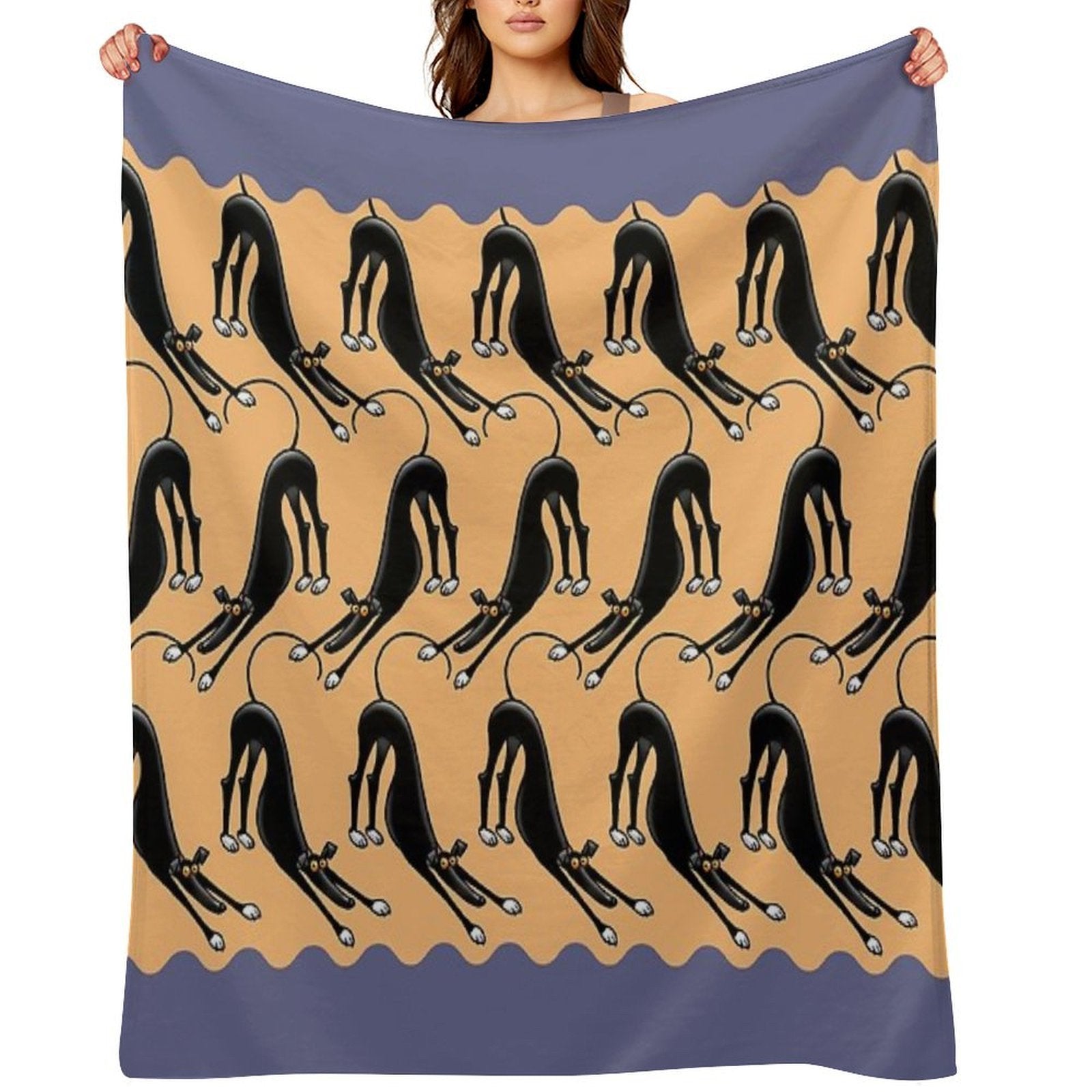 Bowdown Pattern Anti-pilling Throw Blanket