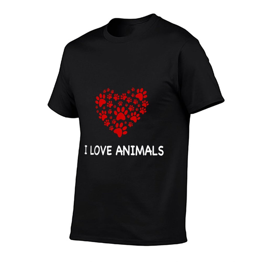 I Love Animals, Animals Are Friends Too  Slim-fit Cut T-Shirt