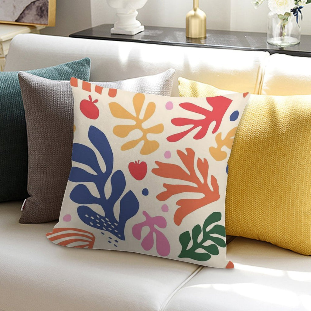 Matisse Flowers Art Soft Durable Construction Throw Pillow