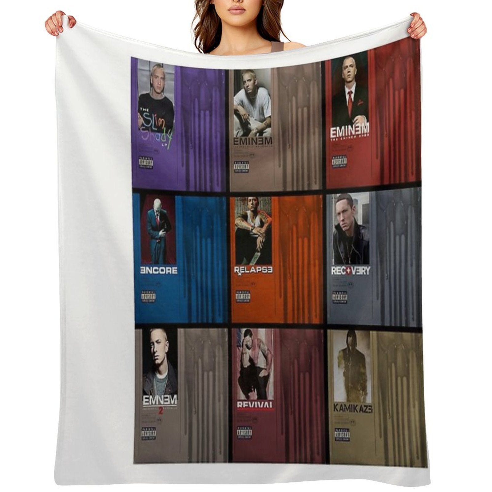 Collage Album Rapper Travel-friendly Throw Blanket
