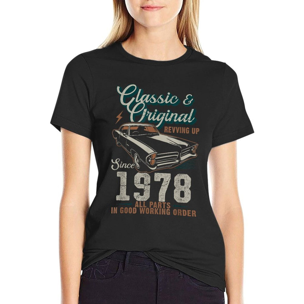 Born 1978 Vintage Classic Car 47th Birthday  Graphic-printed T-Shirt