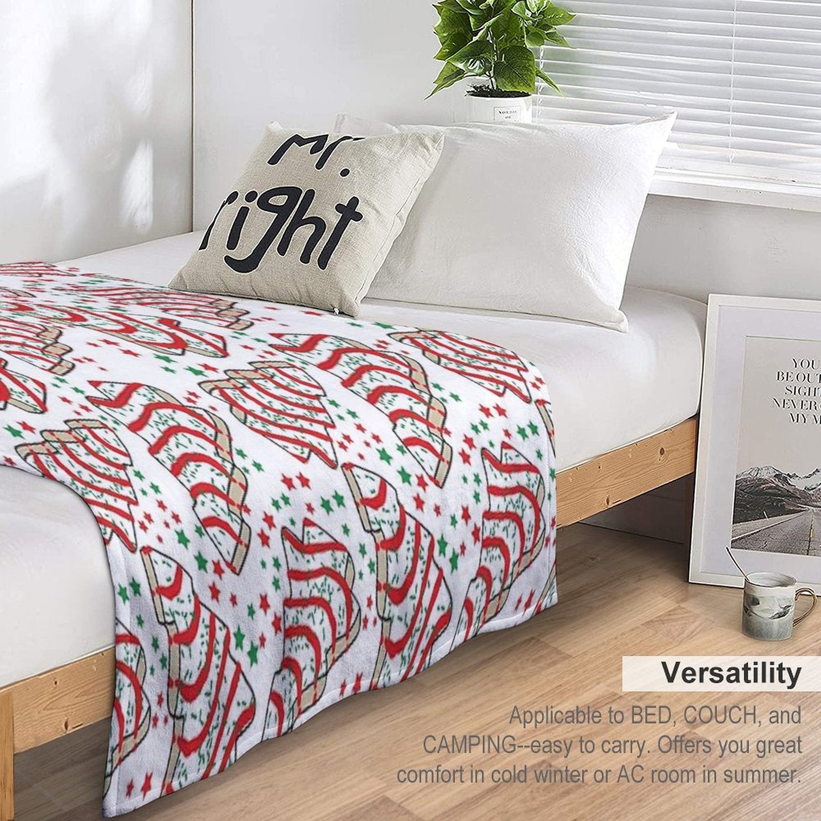 Christmas Tree Snack Cakes Gift-ready Throw Blanket