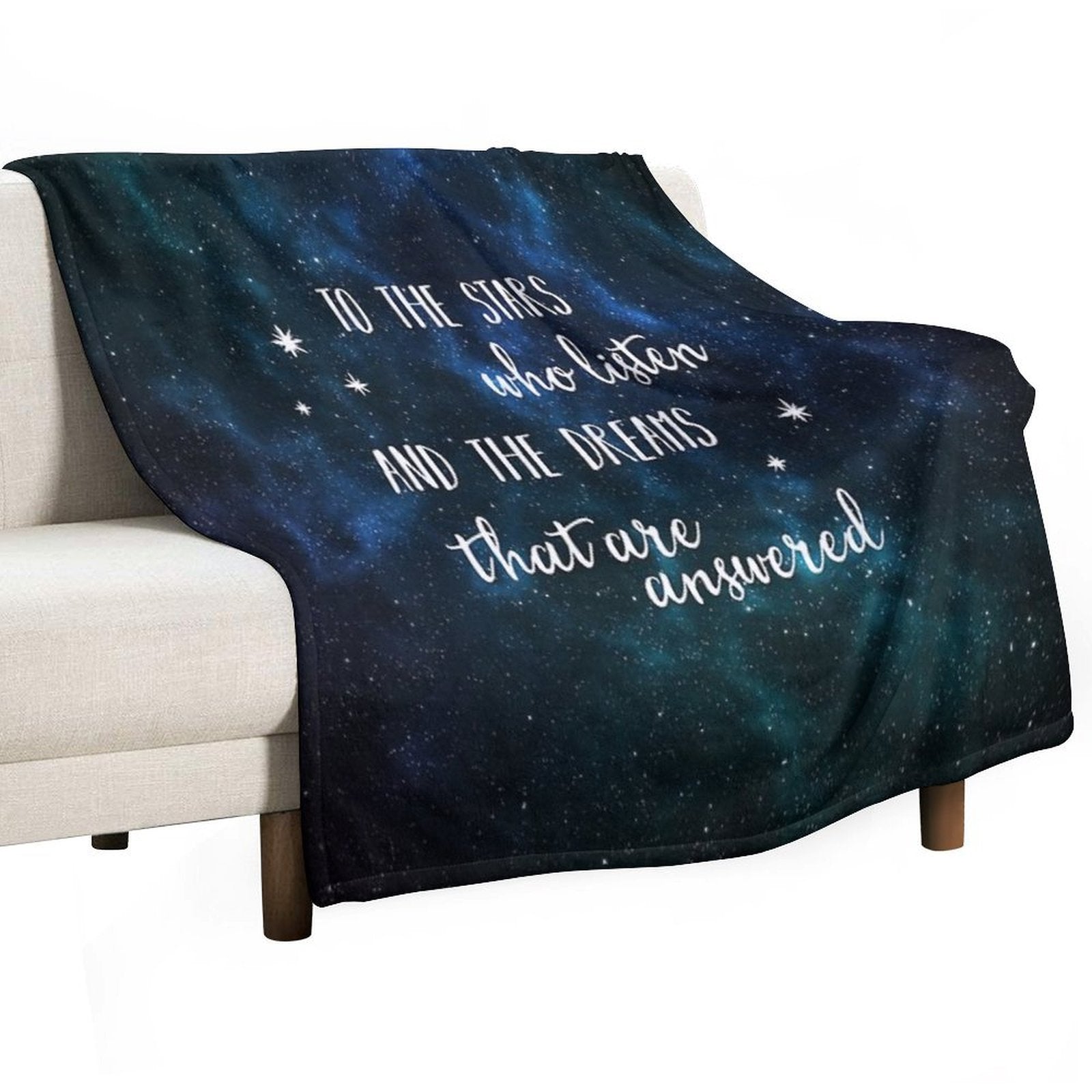 To The Stars Who Listen And The Dreams That Are Answered - 2 Wrinkle-free Throw Blanket