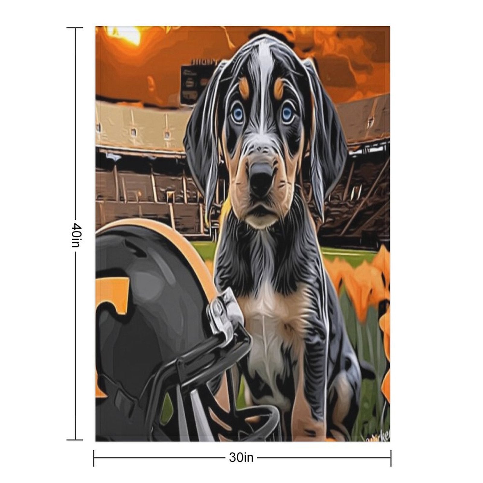 Tennessee Bluetick Coonhound - Game Day All-season Throw Blanket