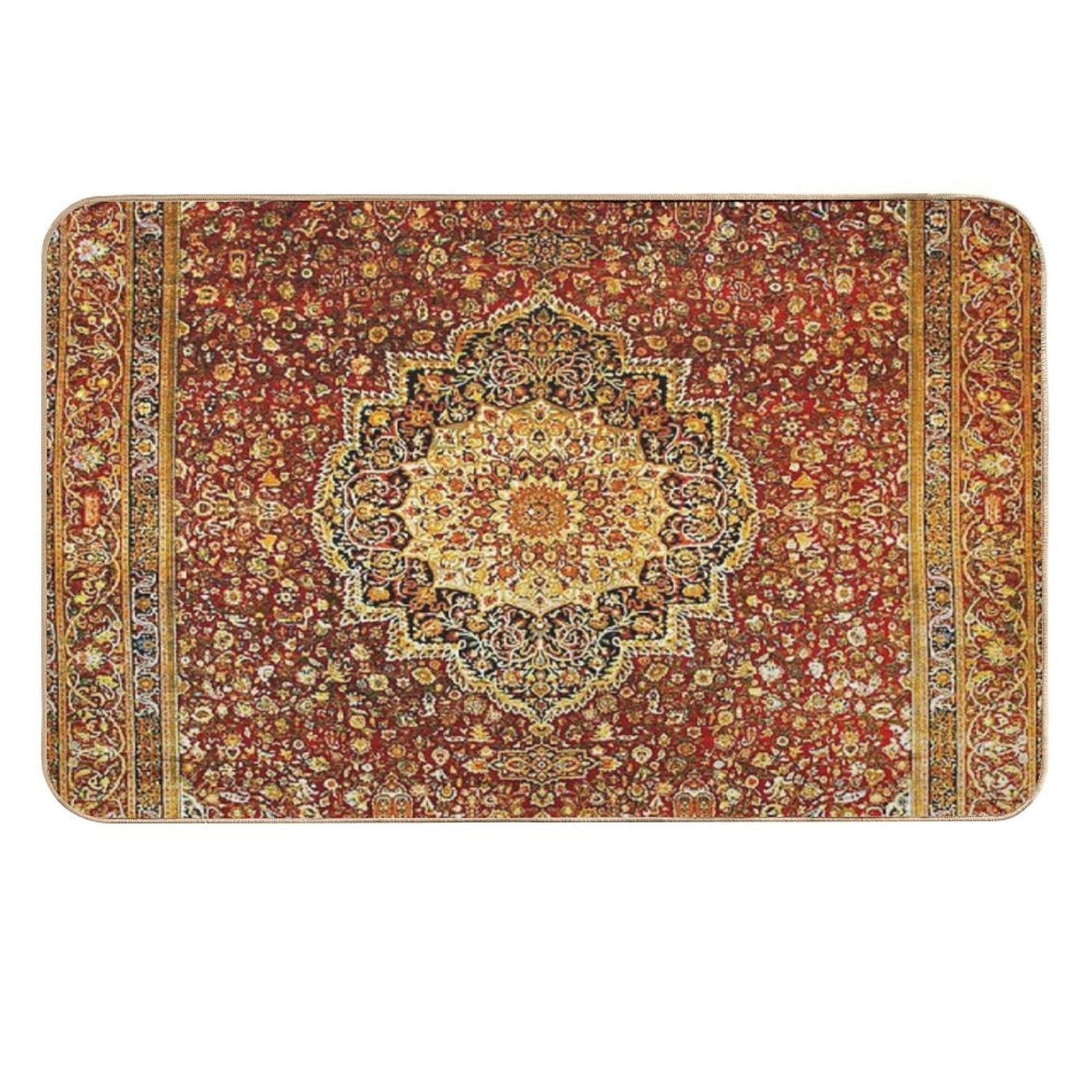 Khorasan Antique Persian Carpet Print  High-Traffic Bath Mat