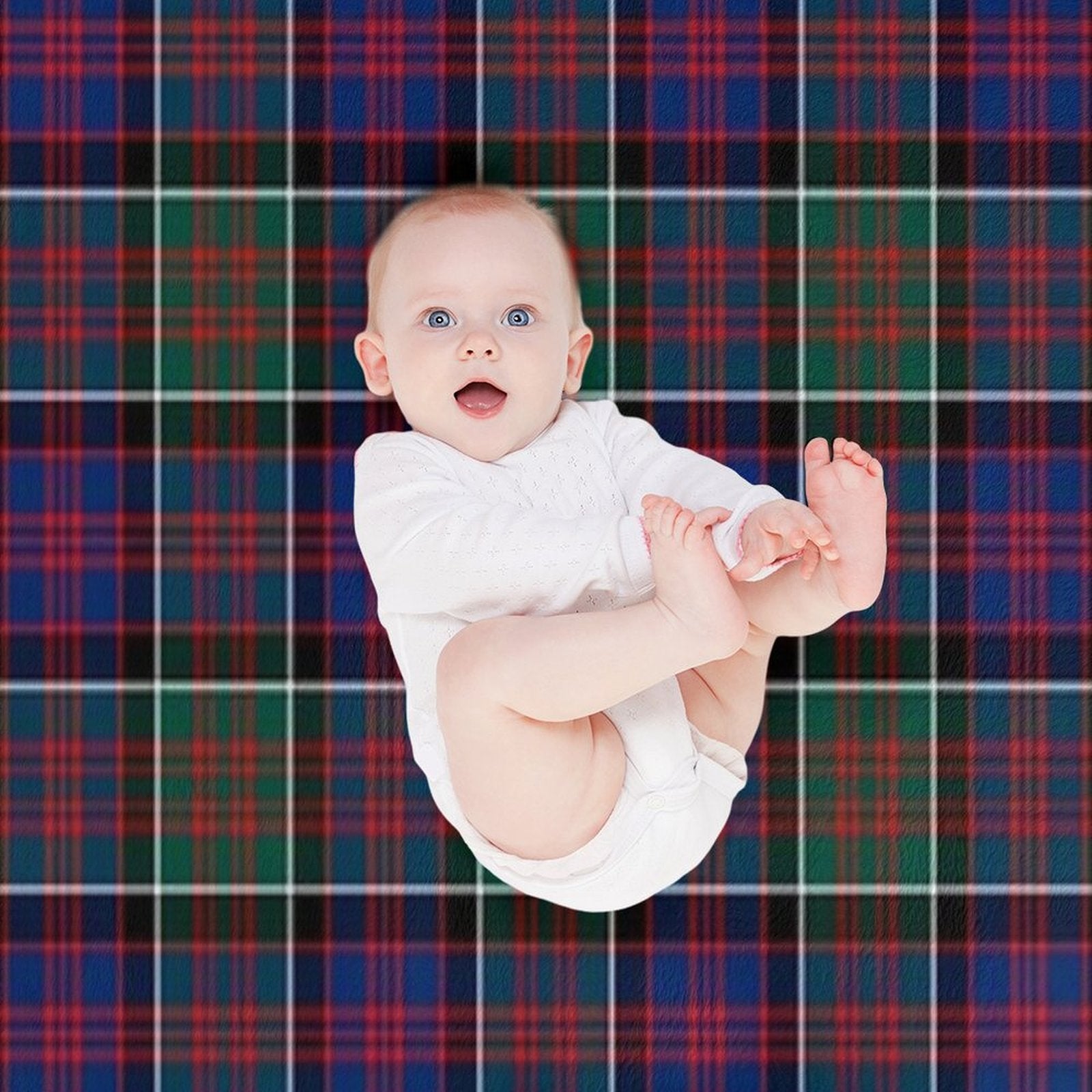 Clan MacDonald of Clanranald Tartan Easy Care Throw Blanket