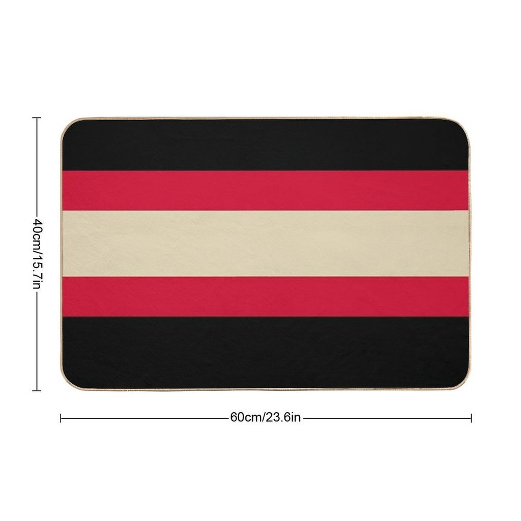 Chicago Blackhawks Retro Stripes  Toxin-Free Bath Mat