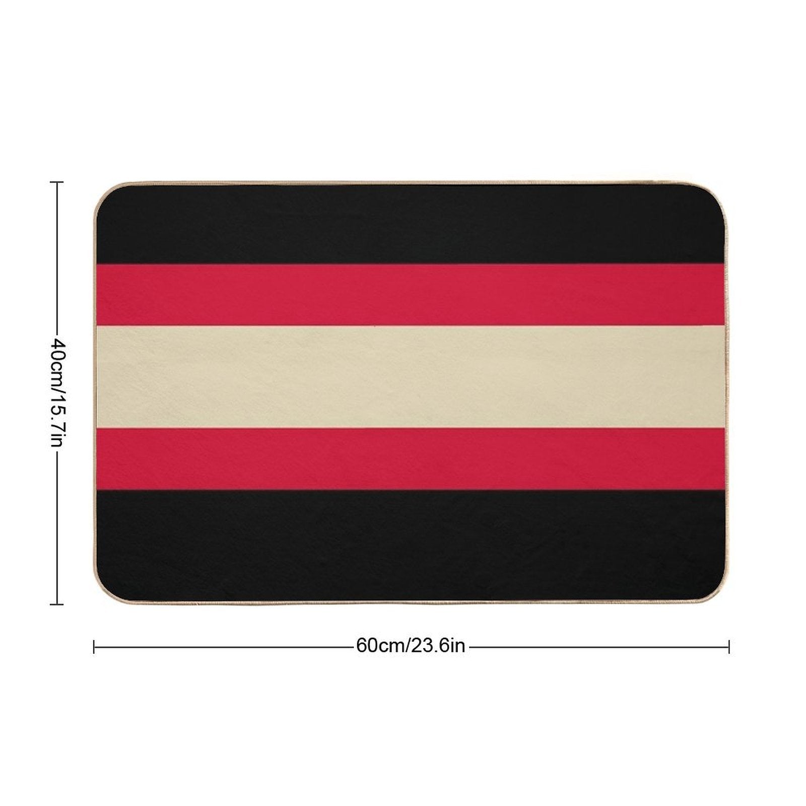 Chicago Blackhawks Retro Stripes  Toxin-Free Bath Mat