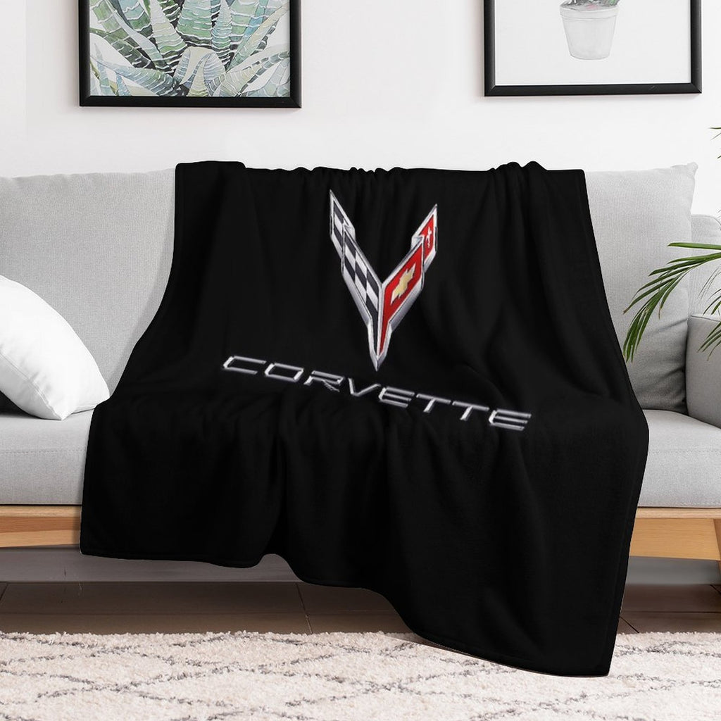 Best of Corvette Hi Logo Machine-washable Throw Blanket
