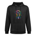 Colorful Paint Splash Tennis Racket Art Graphic Machine Washable Hoodie