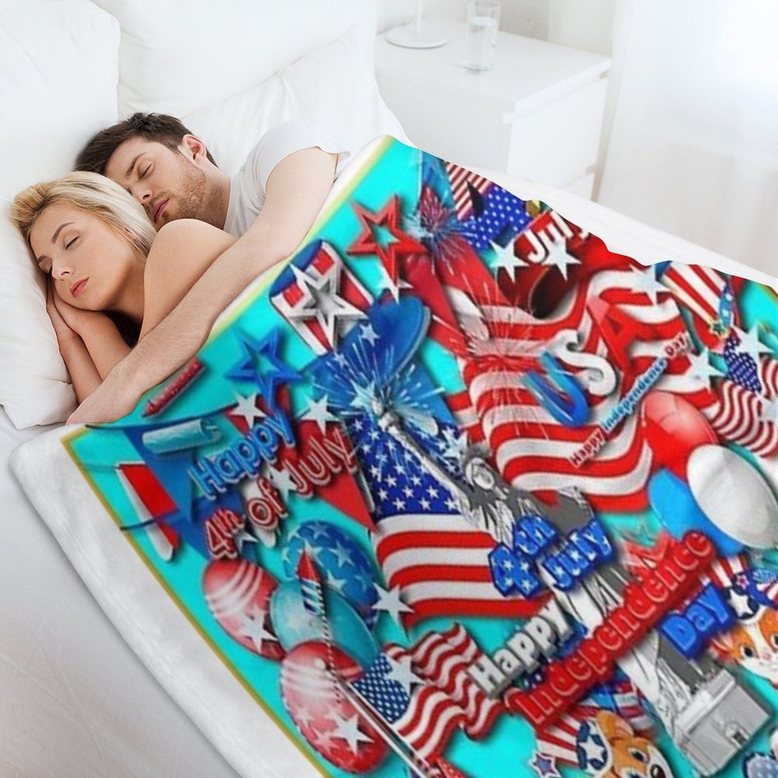 USA- America All-season Throw Blanket