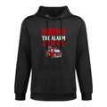 Kids Sound The Alarm 4 Years Old 4th Birthday Little Firefighter Breathable Fabric Hoodie