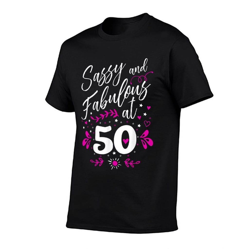 50th Birthday Gift Sassy &amp; Fabulous 50 Year Old  Lightweight T-Shirt