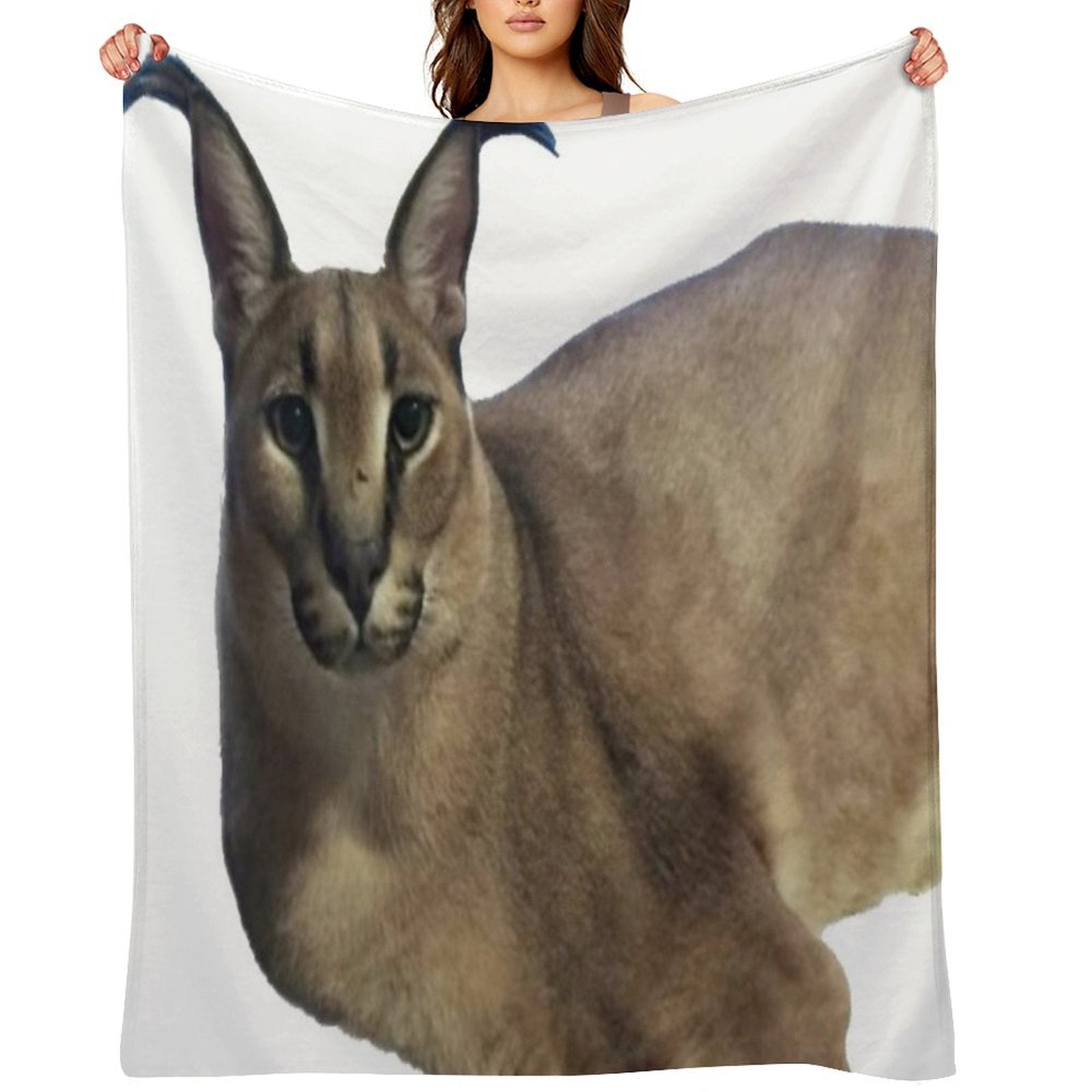 Big Floppa Shrink-resistant Throw Blanket