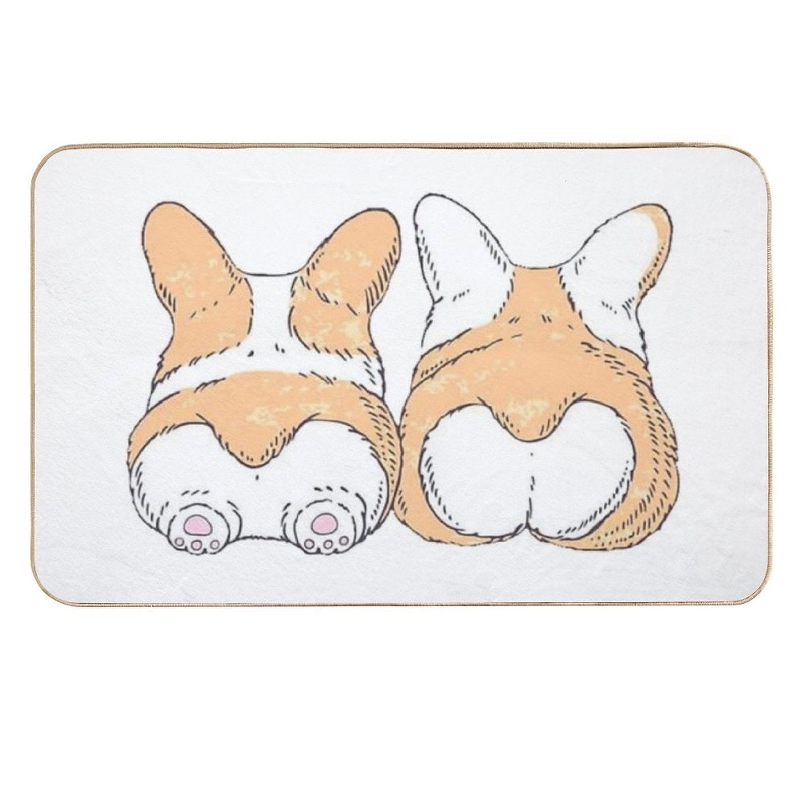 Couple of Corgis  Multi-Purpose Bath Mat