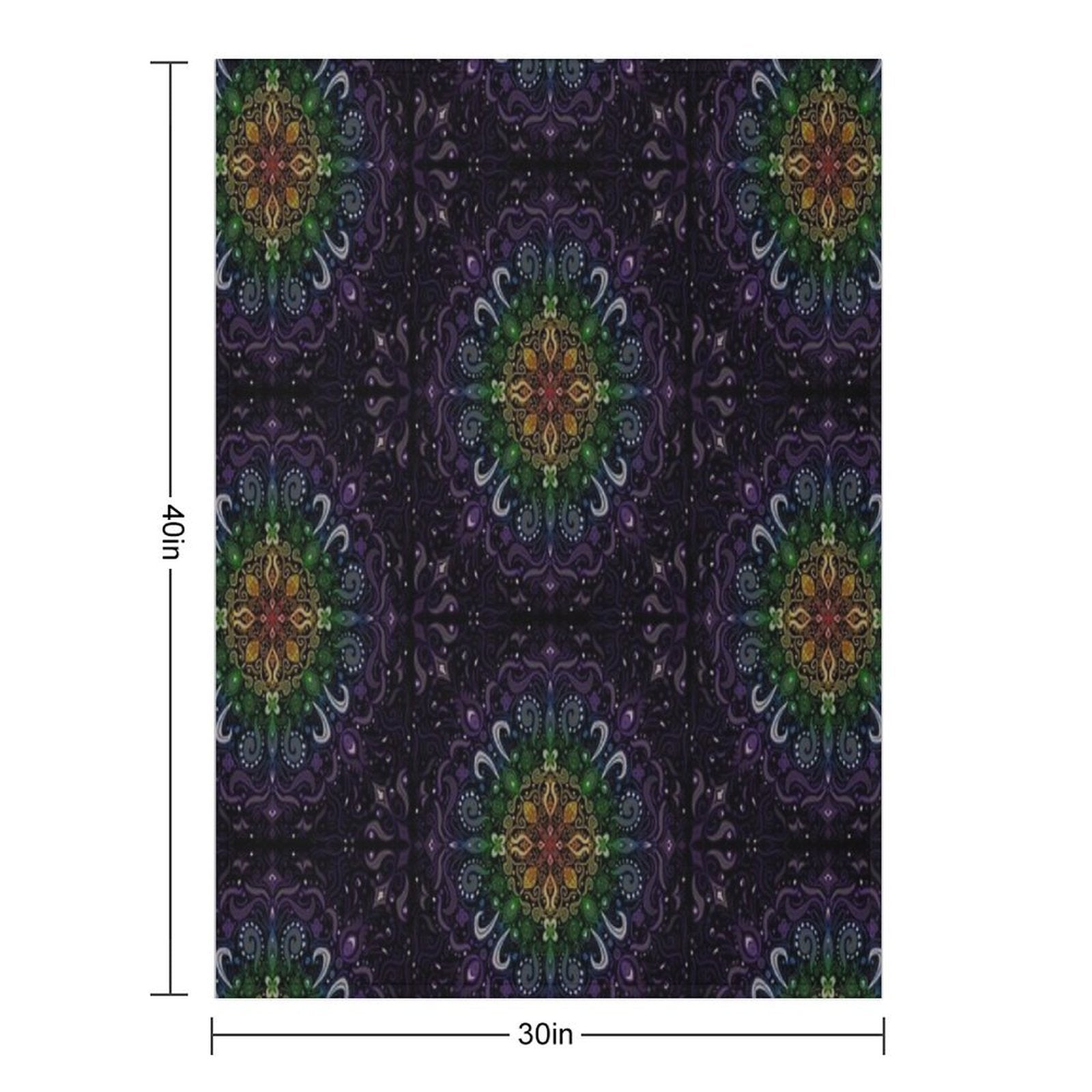 Rainbow Swirls Anti-pilling Throw Blanket