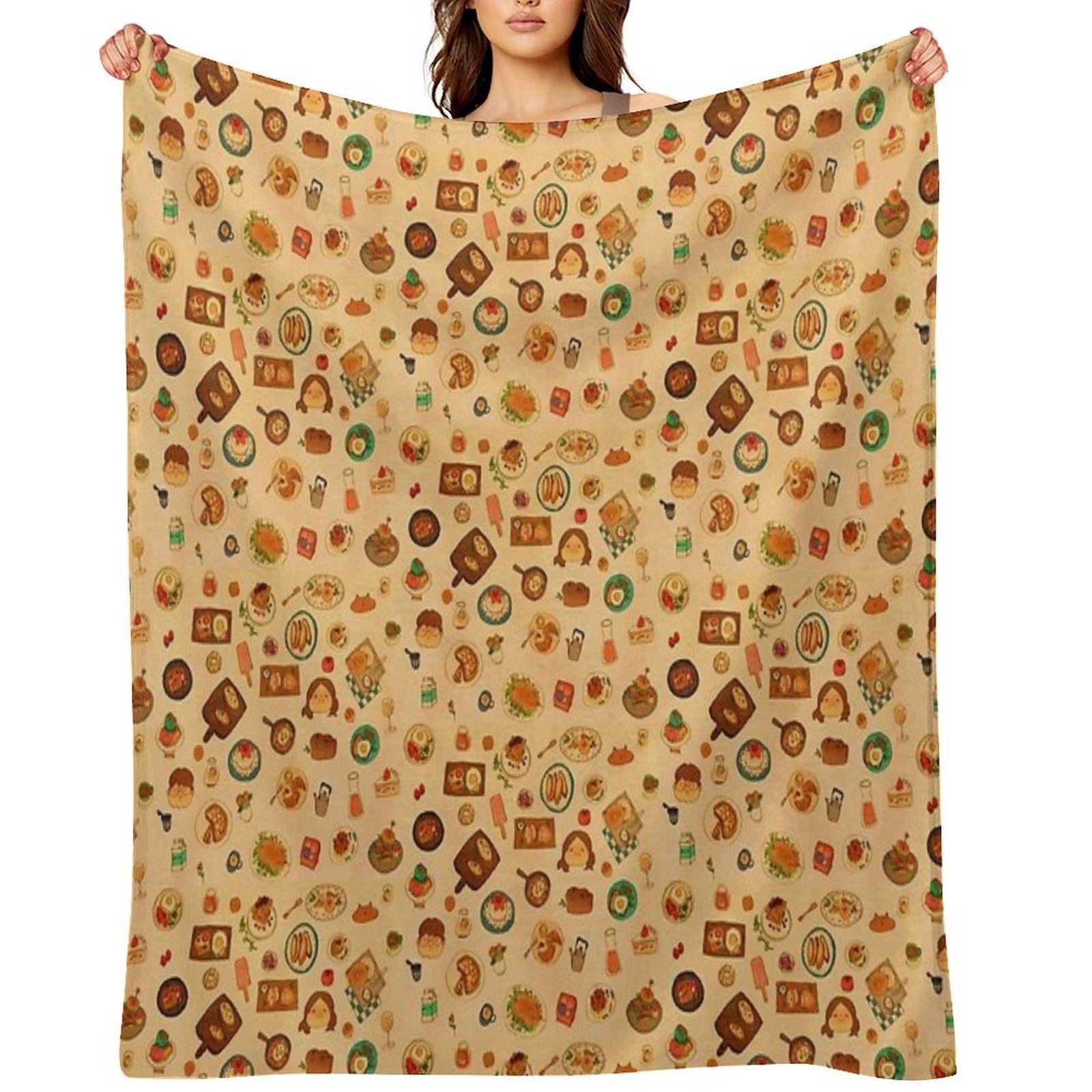 Dishes Quick-dry Throw Blanket