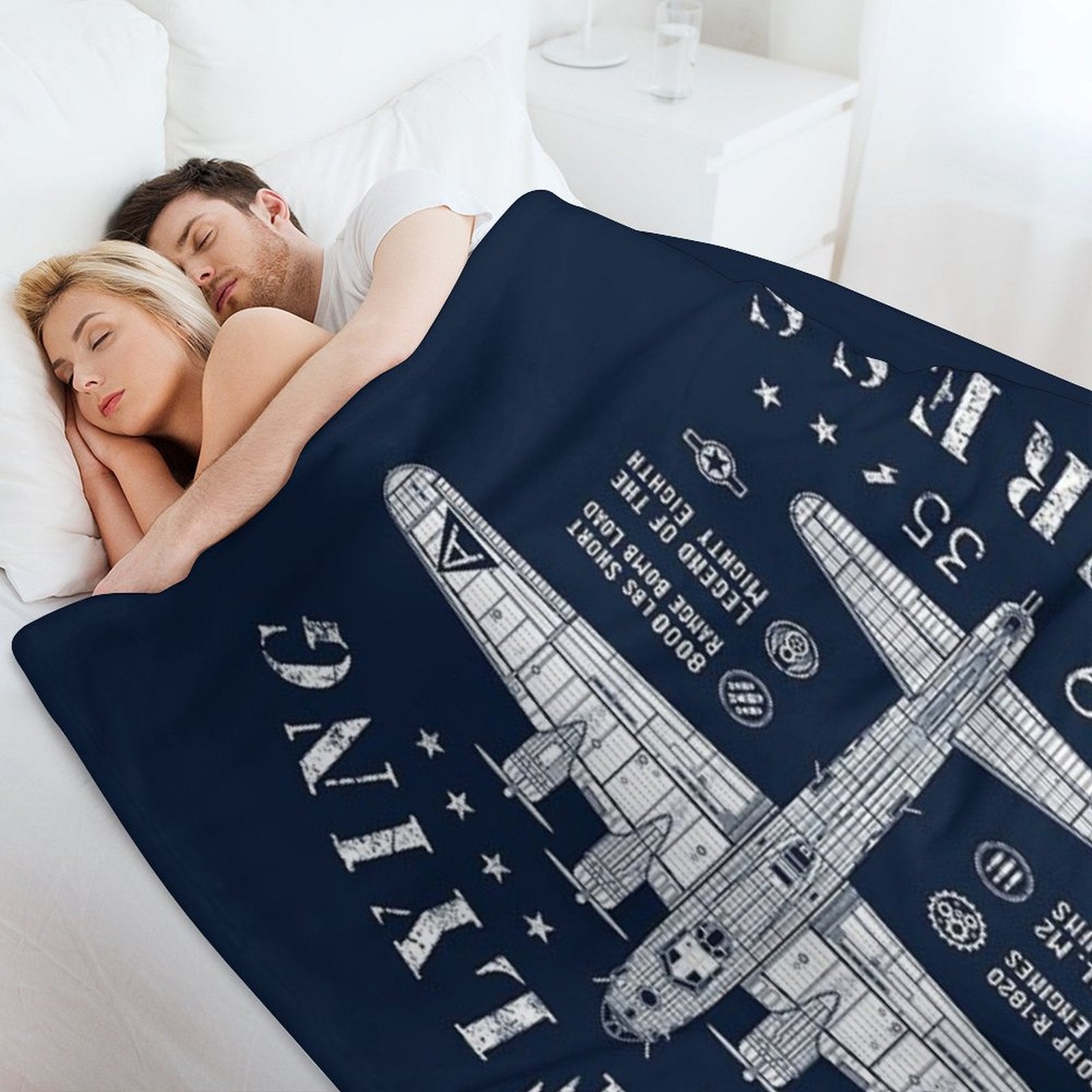 B17 Flying Fortress Compact Throw Blanket
