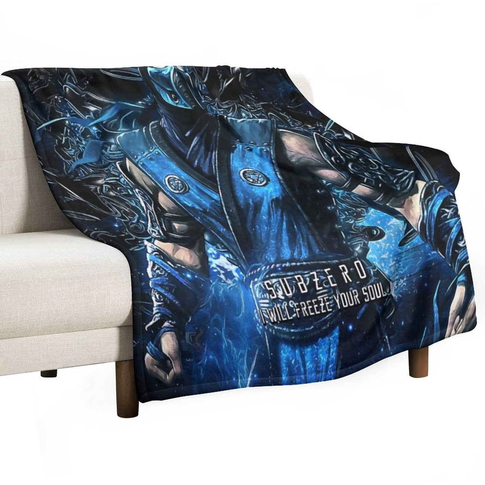 Mortal Kombat Subzero Machine-washable Throw Blanket