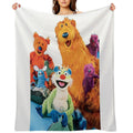 Bear in The Big Blue House Wrinkle-free Throw Blanket