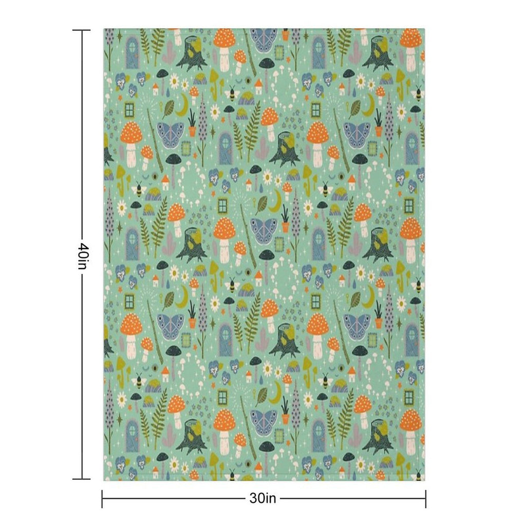 Fairy Garden Versatility Throw Blanket