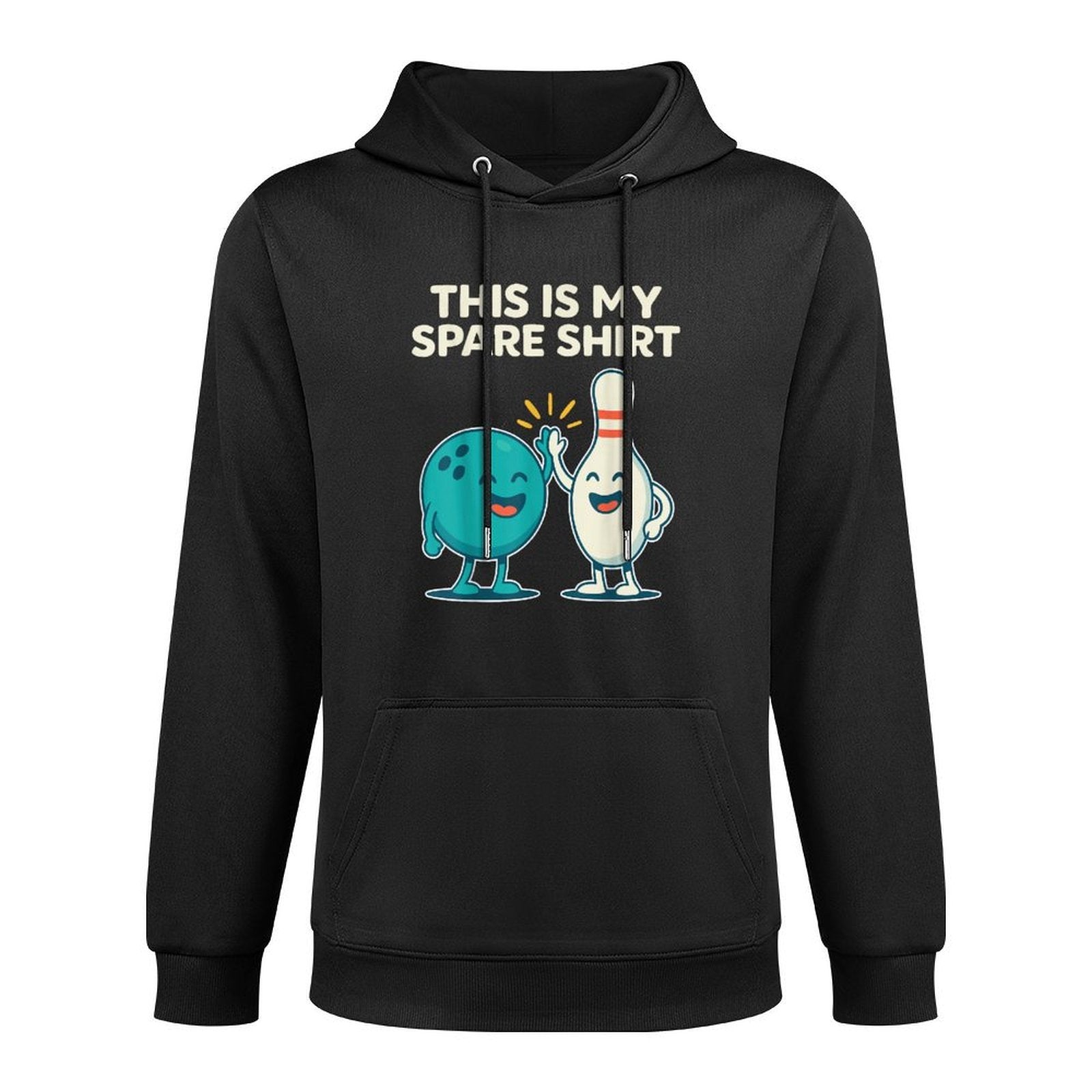 Cool Bowling Men Dad Bowler Fun Crazy Best Funny Bowling Durable Construction Hoodie