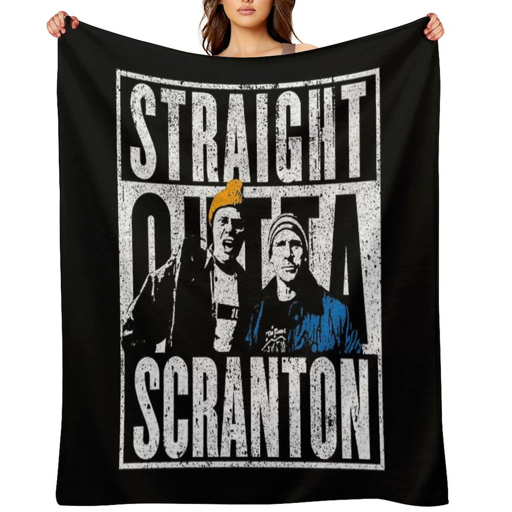 Straight Outta Scranton - Lazy Scranton Lightweight Throw Blanket