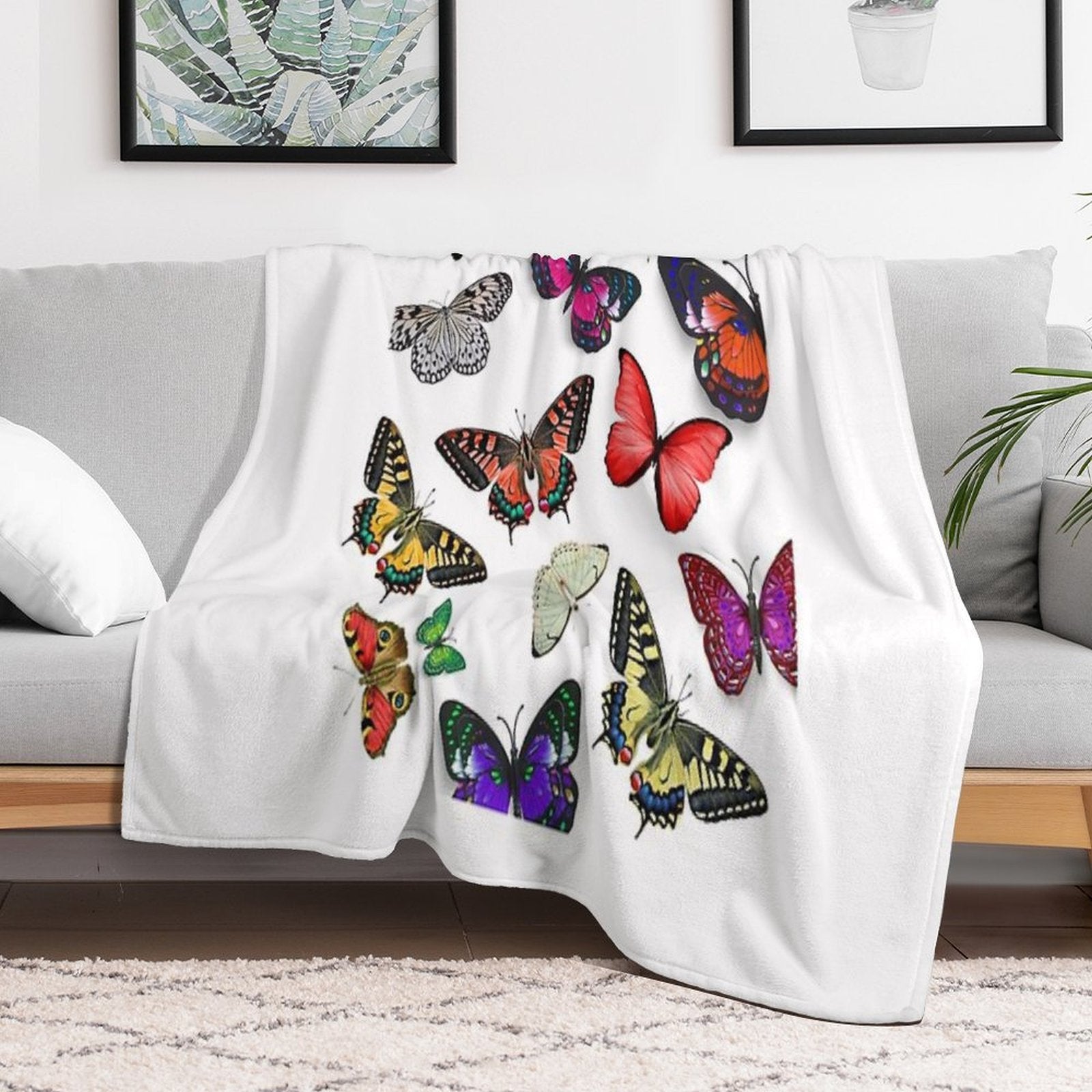 Mix Butterflies Versatility Throw Blanket